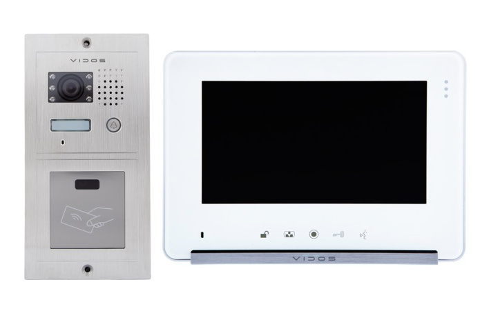 Zestaw wideodomofonu z czytnikiem RFID Vidos S601A-2 M690W